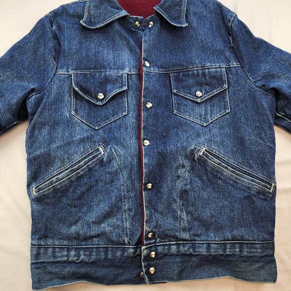 Vintage Denim Insulated Jean Jacket Buttons (2XL - 50) - Picture 4 of 8